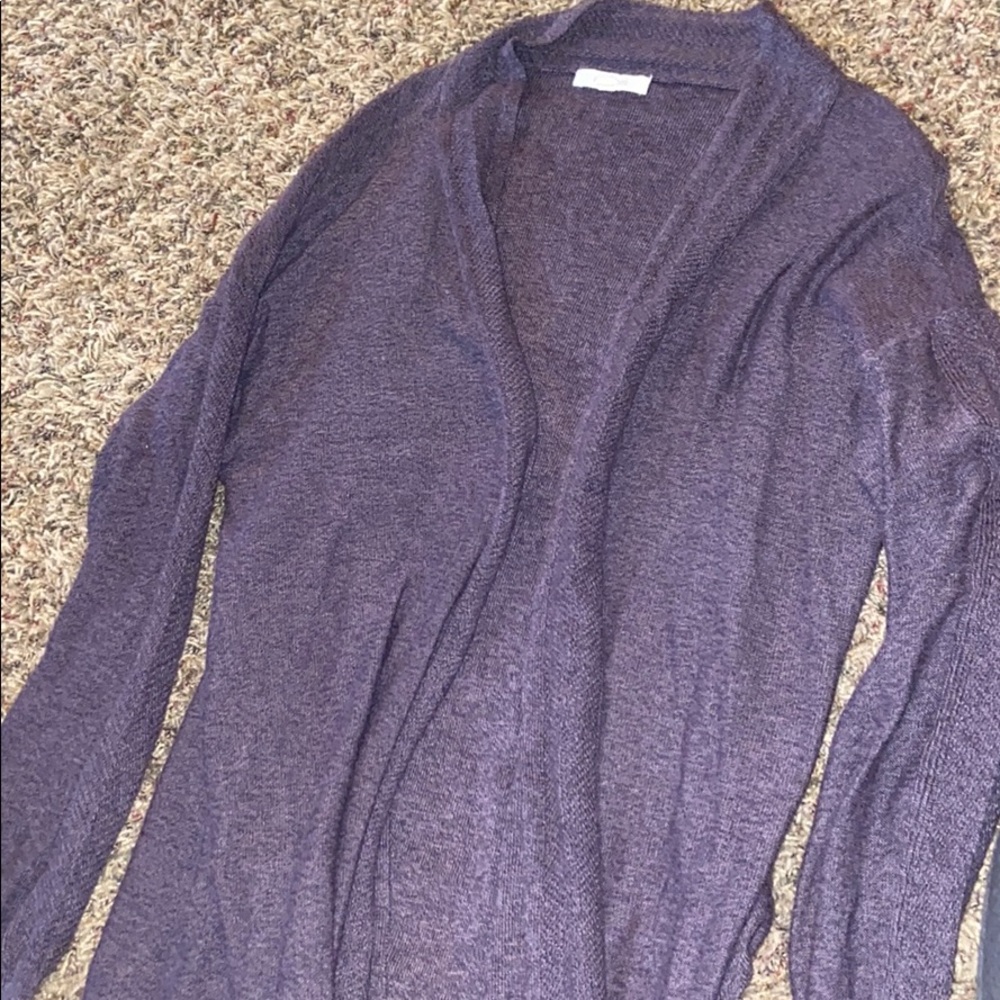 Maurices cardigan purple size large